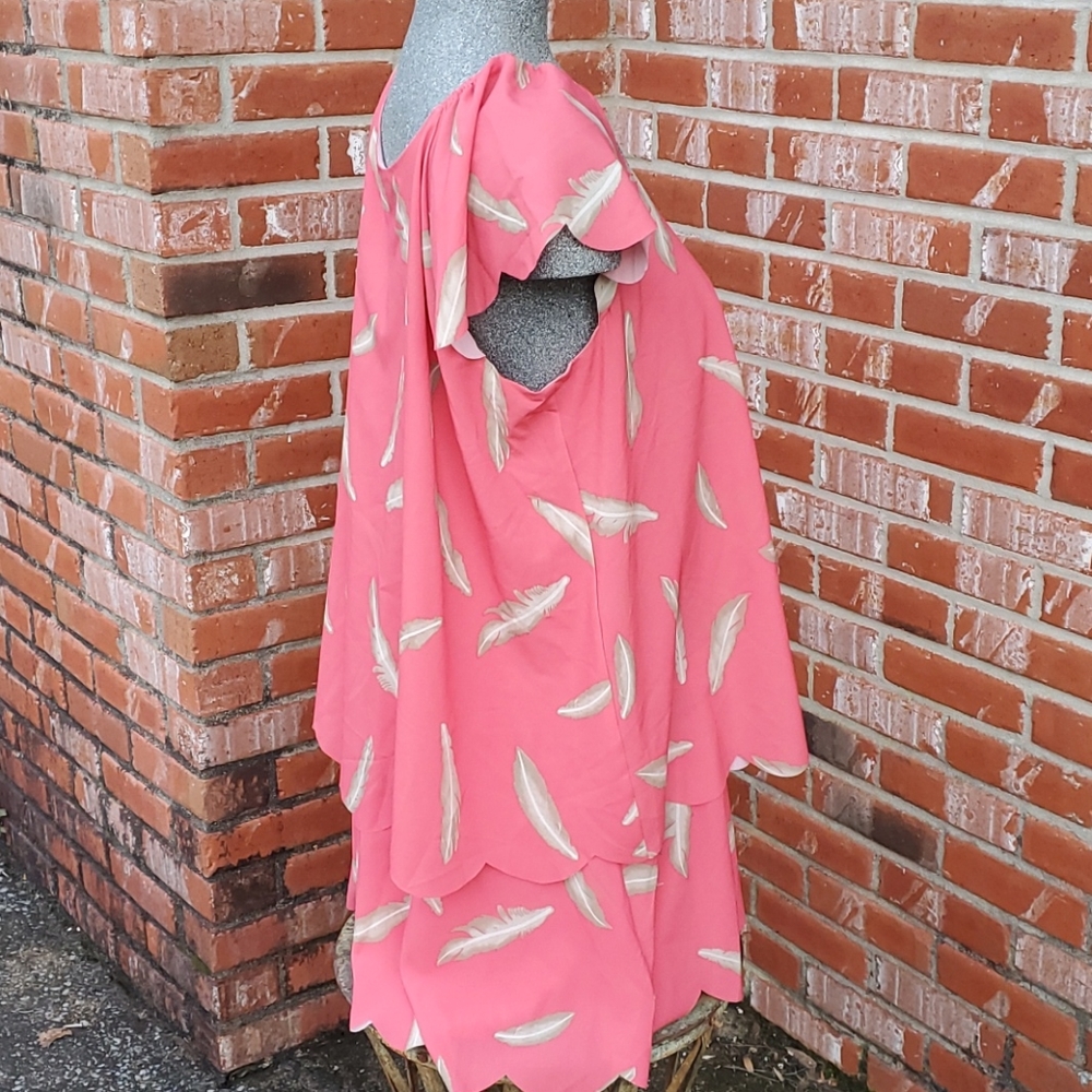 KZ Karen Zambos 🪶 Feather Asymmetrical tier Dress - Picture 10 of 15